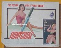 #103 HOMICIDAL 1/2sh '61 William Castle 