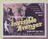 #014 INVISIBLE AVENGER 1/2sh '58 Derr 