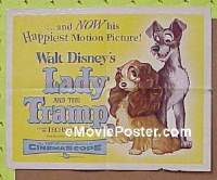 #277 LADY & THE TRAMP 1/2sh '55 Walt Disney 