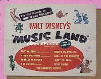 #044 MUSIC LAND 1/2sh '55 Walt Disney musical 