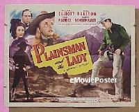 #191 PLAINSMAN & THE LADY B-1/2sh '46 Elliott 