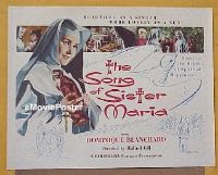 #240 SONG OF SISTER MARIA 1/2sh '52 nun! 