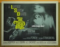 z841 TRIP half-sheet movie poster '67 Peter Fonda, LSD, wild!