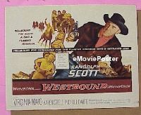 #530 WESTBOUND 1/2sh '59 Randolph Scott 