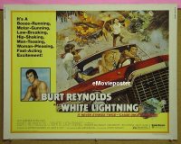 z895 WHITE LIGHTNING half-sheet movie poster '73 Burt Reynolds