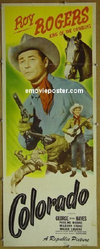 #077 COLORADO insert R49 Roy Rogers, Hayes 