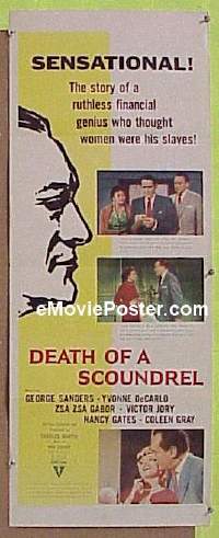 #062 DEATH OF A SCOUNDREL insert '56 Sanders 