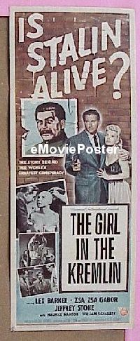 #562 GIRL IN THE KREMLIN insert '57 Zsa Gabor 