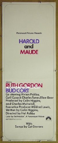 #566 HAROLD & MAUDE insert '71 Gordon 