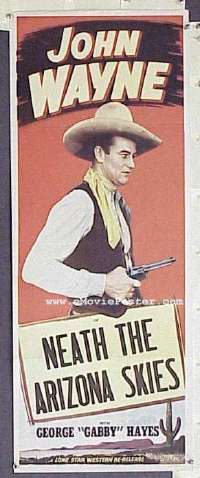 JOHN WAYNE stock insert 'Neath Arizona Skies