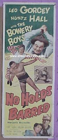 NO HOLDS BARRED ('52) insert