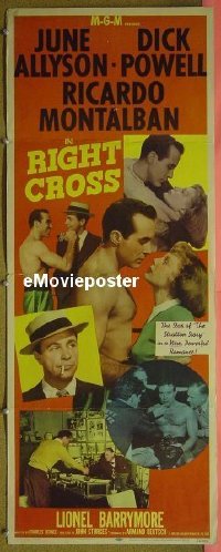 #488 RIGHT CROSS insert '50 boxing, Montalban 