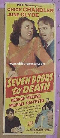 SEVEN DOORS TO DEATH insert