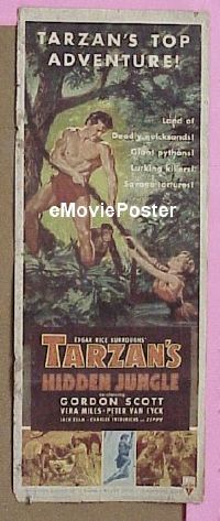 #057 TARZAN'S HIDDEN JUNGLE insert '55 Scott 