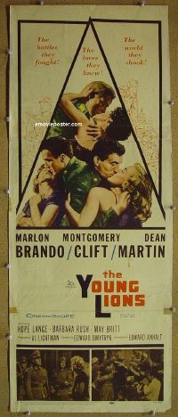 #614 YOUNG LIONS insert '58 Brando as Nazi 