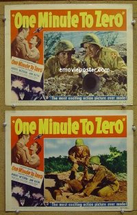 #5517 1 MINUTE TO ZERO 2 LCs52 Robert Mitchum 