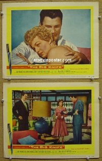 #5552 BIG KNIFE 2 LCs '55 Palance, Lupino 