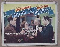 #125 BREAK OF HEARTS LC '35 Hepburn, Boyer 