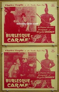 #5564 BURLESQUE ON CARMEN 2 LCs R40s Chaplin 