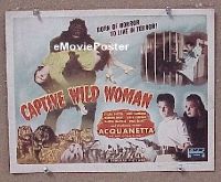 #145 CAPTIVE WILD WOMAN TC R50s Acquanetta 