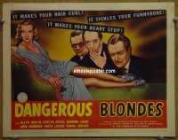 #1617 DANGEROUS BLONDES lobby card '43 Evelyn Keyes