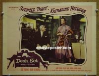 #1636 DESK SET lobby card #7 '57 Spencer Tracy, Hepburn