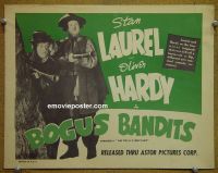 #9121 DEVIL'S BROTHER Title Lobby Card R40s Laurel & Hardy