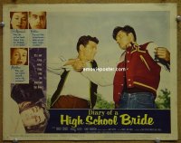 #1645 DIARY OF A HIGH SCHOOL BRIDE lobby card #8 '59