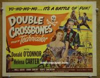 #9128 DOUBLE CROSSBONES Title Lobby Card '51 O'Connor