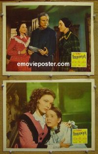 #1271 DRAGONWYCK 2 lobby cards '46 Tierney, Price