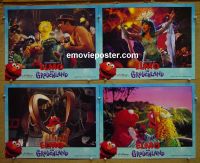 #1171 ELMO IN GROUCHLAND 4 lobby cards '99Sesame Street