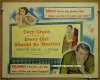 #9133 EVERY GIRL SHOULD BE MARRIED Title Lobby Card '48