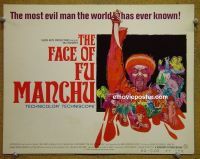 #9134 FACE OF FU MANCHU Title Lobby Card 65 Christopher Lee