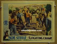 #1692 FIGHTING CHAMP lobby card '32 Bob Steele