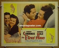 #1375 1st TIME  lobby card '52 Cummings, Hale