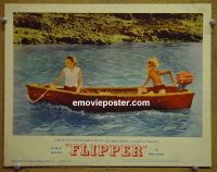 #1700 FLIPPER lobby card #2 '63 Dolphin!, Halpin