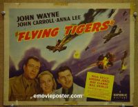 #9145 FLYING TIGERS Title Lobby Card '42 John Wayne