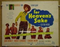 #9147 FOR HEAVEN'S SAKE Title Lobby Card 50 Webb, Bennett