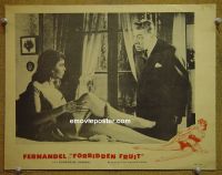 #1705 FORBIDDEN FRUIT  lobby card '52 Fernandel