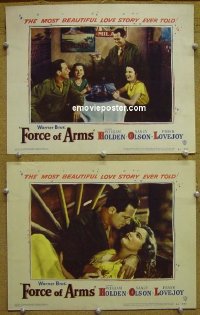 #7612 FORCE OF ARMS 2 LCs '51 William Holden 