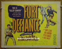 #9150 FORT DEFIANCE Title Lobby Card '51 Dane Clark western