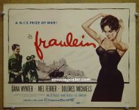 #9151 FRAULEIN Title Lobby Card '58 Dana Wynter, Ferrer