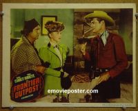 #1730 FRONTIER OUTPOST lobby card '49 Charles Starrett