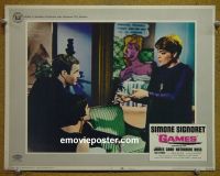 #1736 GAMES  lobby card #1 '67 Signoret, Caan