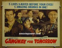 #1737 GANGWAY FOR TOMORROW lobby card '43 Margo