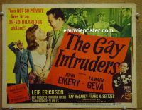 #9160 GAY INTRUDERS Title Lobby Card '48 Tamara Geva