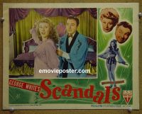 #1739 GEORGE WHITE'S SCANDALS  lobby card '45 Haley