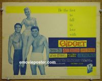 #9163 GIDGET Title Lobby Card '59 Sandra Dee, James Darren