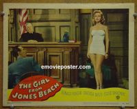 #1744 GIRL FROM JONES BEACH lobby card #7 '49 V. Mayo