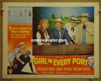 #1745 GIRL IN EVERY PORT  lobby card #1 '52 Groucho